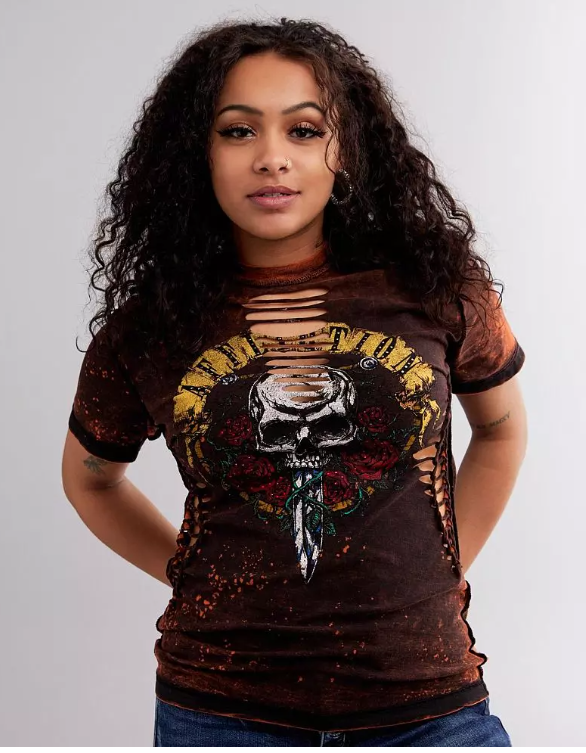 Affliction Women's T-shirt Nightrain
