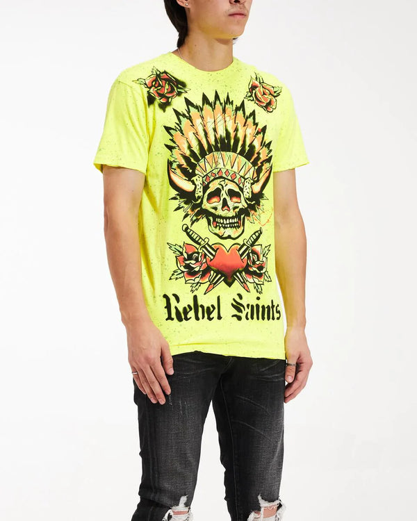Rebel Saints By Affliction Men's T-shirt MARCHING Premium Quality