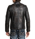 AFFLICTION Leather FIRE HORSE MEN'S JACKET Black