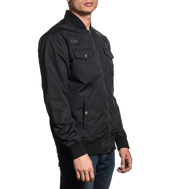 AFFLICTION MANIFEST BOMBER MEN'S JACKET Black