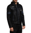 AFFLICTION Fuax Leather CONTEMPT Men's JACKET Black