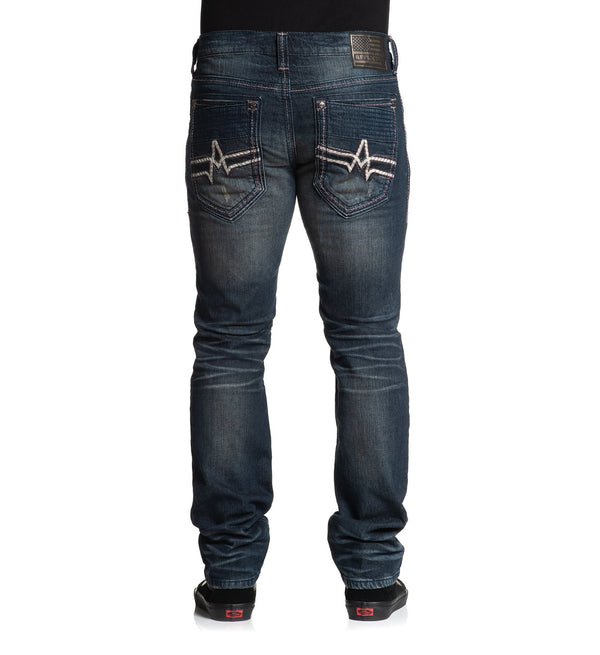 AFFLICTION GAGE APEX HODGES Men's Denim Jeans Black