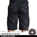 Affliction Men's Cargo Short AGONY Mens Outwear Black Biker