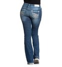AFFLICTION Women's Denim Jeans JADE FLEUR GWEN Embroidered