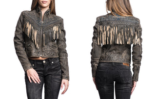 AFFLICTION Leather LOST LOVE Women's Jacket