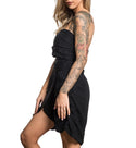 Affliction Women's Dress BAILEY TULIP Dress Black Premium Retail $248