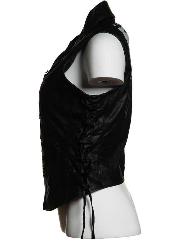 AFFLICTION CLUTCH VEST Women's Jacket Black