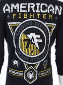 American Fighter Mens Long Sleeve Hoodie Massachusetts shirt Black  ^