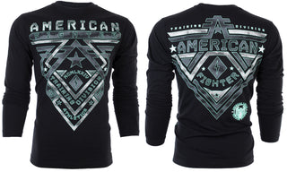 American Fighter Men's Long Sleeve Crossroads Shirt Black
