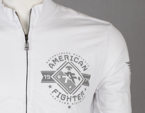 American Fighter Men's Track Jacket Massachusetts White