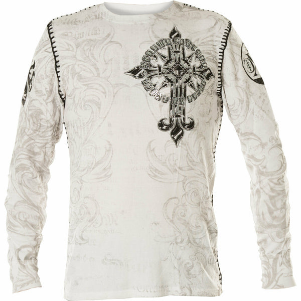 Xtreme Couture by AFFLICTION Men's THERMAL T-Shirt HERCULES Biker MMA