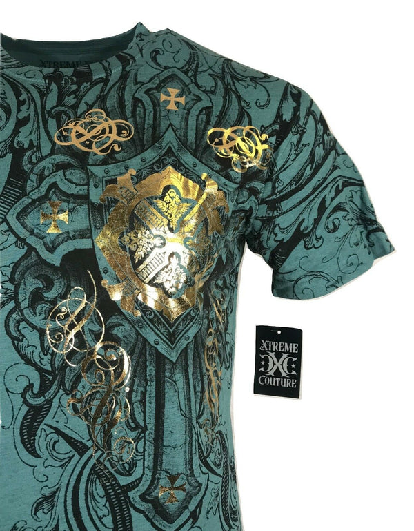 XTREME COUTURE by AFFLICTION Men T-Shirt IDEOLOGY Biker Wings MMA Gym S-3X