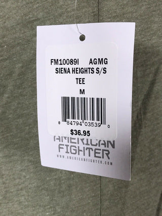 AMERICAN FIGHTER Mens T-Shirt SIENA HEIGHTS Athletic Biker COLORS Gym 20