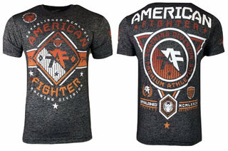AMERICAN FIGHTER Mens T-Shirt MASSACHUSET Athletic Training Biker MMA Gym 9A