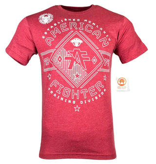 AMERICAN FIGHTER Mens T-Shirt MASSACHUSETTS Athlete Premium Biker MMA Gym B6