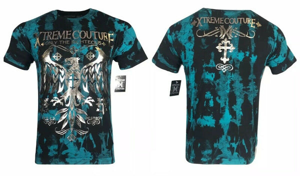 XTREME COUTURE by AFFLICTION Men T-Shirt STEEL MILL Biker MMA Gym S-4X