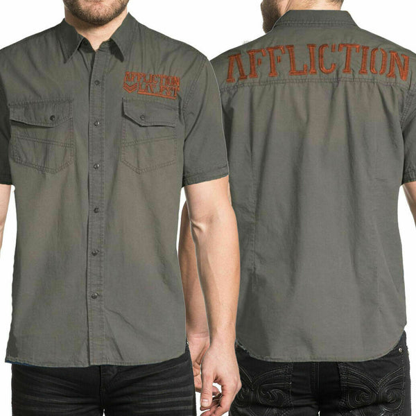 AFFLICTION PROSPECT Men's Button Down Shirt