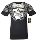 ARCHAIC by AFFLICTION Men's T-Shirt PAISLEY Cross Skull MMA Biker S-2X