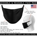 Xtreme Couture Affliction Mask Skeleton Biker Face Mask Black Washable Reusable