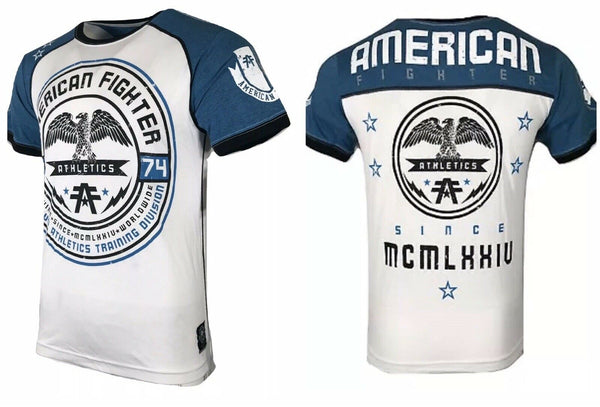 AMERICAN FIGHTER Mens T-Shirt ROLLINS Athletic Training Biker MMA Gym 4A