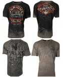 AFFLICTION FAST & FURIOUS Men's T-shirt Black Reversible