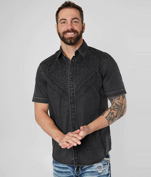 AMERICAN FIGHTER Men's Button Down Shirt COMMONS