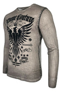 Xtreme Couture by AFFLICTION Men's THERMAL T-Shirt INTENSITY Biker MMA