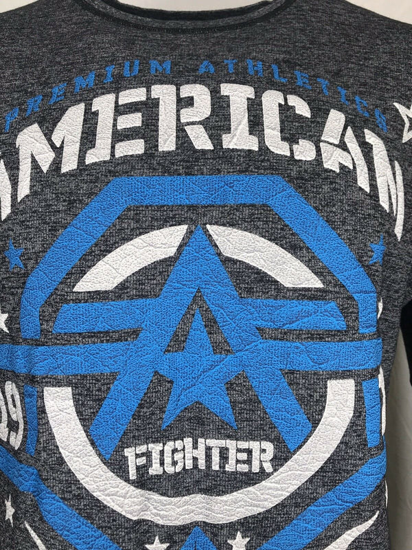 AMERICAN FIGHTER Mens T-Shirt NEW MEXICO LS Athletic Biker MMA Gym 13A