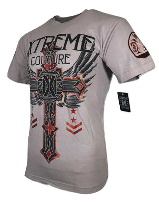 XTREME COUTURE by AFFLICTION Men T-Shirt FAITH & TRUST Biker MMA GYM S-4X