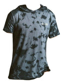 Tye Die DIBS Mens  T-Shirt STRIPER S/S HOODIE Casual Premium fabric Made in USA