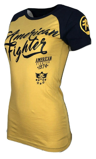 AMERICAN FIGHTER Women's T-Shirt TRINITY Athletic Black Biker