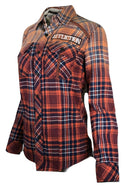 Affliction Womens L/S Button Down LUSH LIFE L/S WOVEN Embroidered BIKE