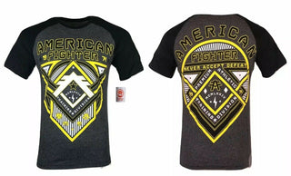 AMERICAN FIGHTER Mens T-Shirt ROOSEVELT Premium BLACK Athletic Gym 24