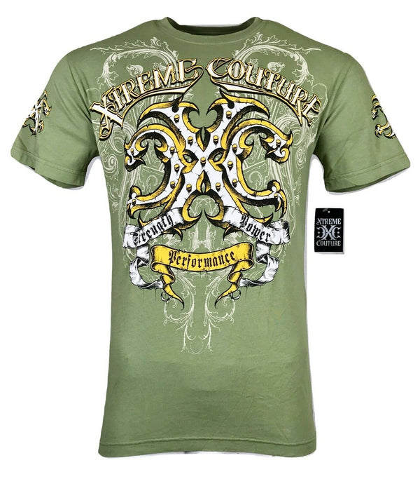 XTREME COUTURE by AFFLICTION Men T-Shirt THOR Biker Angel Wings MMA GYM S-2X