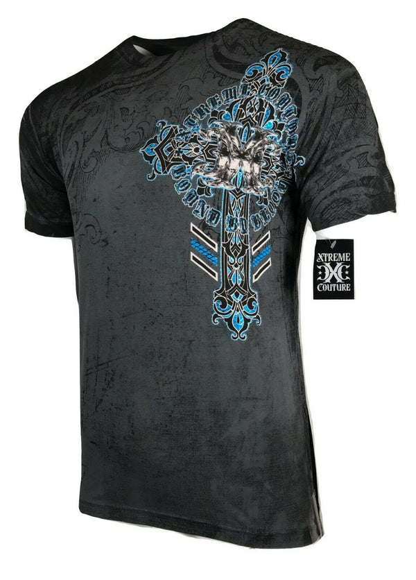 XTREME COUTURE by AFFLICTION Men's T-Shirt IRONWORK Tattoo Biker MMA