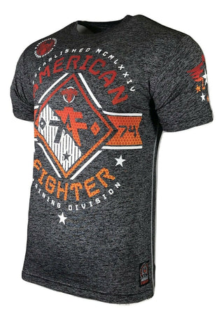 AMERICAN FIGHTER Mens T-Shirt MASSACHUSET Athletic Training Biker MMA Gym 9A