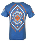 AMERICAN FIGHTER Mens T-Shirt MACON 50/50 Athletic Biker Gym Blue S-3XL 32A