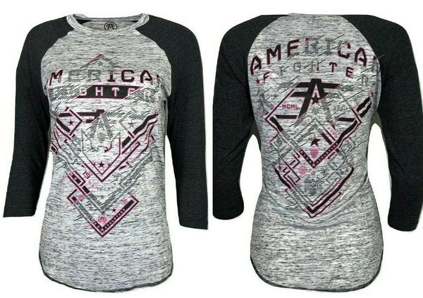 AMERICAN FIGHTER Women's T-Shirt NANTUCKET Athletic Grey