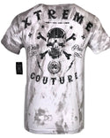 XTREME COUTURE by AFFLICTION Men's T-Shirt TOXIC ALE Skulls Biker