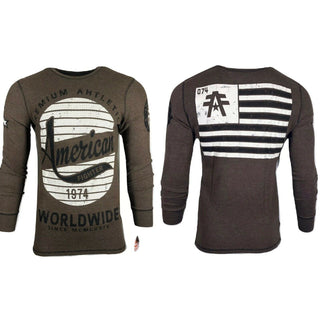 AMERICAN FIGHTER Men's Thermal T-Shirt L/S ALBANY  Biker