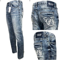 AMERICAN FIGHTER Men Denim Jeans LEGEND REVEL BRONSON Buckle  NWT B19