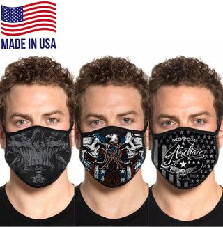Xtreme Couture Affliction Mask Skeleton Biker Face Mask USA Washable Reusable