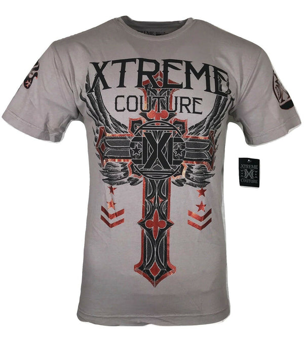 XTREME COUTURE by AFFLICTION Men T-Shirt FAITH & TRUST Biker MMA GYM S-4X