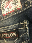 AFFLICTION Women's Denim Jeans JADE PATRIOT CROSSROAD Embroidered Buckle