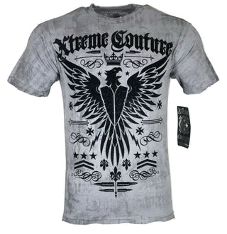 XTREME COUTURE by AFFLICTION Men T-Shirt INTENSITY Biker  Skulls Biker MMA