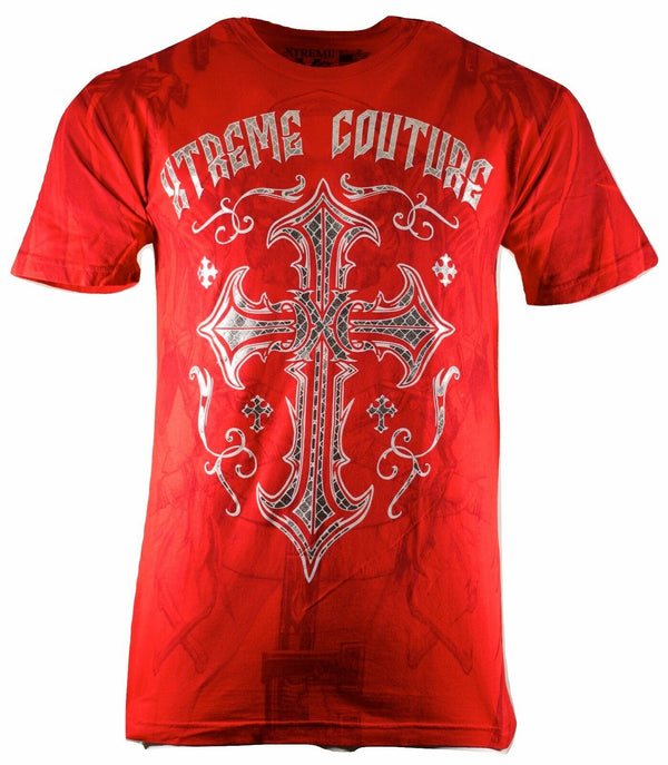 Xtreme Couture by AFFLICTION Mens T-Shirt ELEVENTH HOUR Biker Gym MMA S-4XL