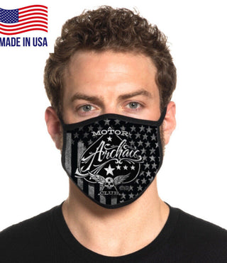 Xtreme Couture Affliction Mask Skeleton Biker Face Mask Black Washable Reusable