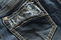 AFFLICTION Women's Denim Jeans JADE ARIES SIENNA Embroidered Buckle B33