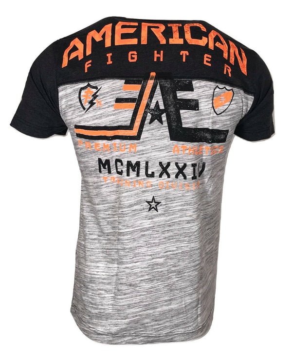 AMERICAN FIGHTER Mens T-Shirt WYOMING Athletic Premium Biker MMA Gym 17A