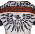 AMERICAN FIGHTER Mens T-Shirt LAKELAND Athletic Training Biker White MMA 18A